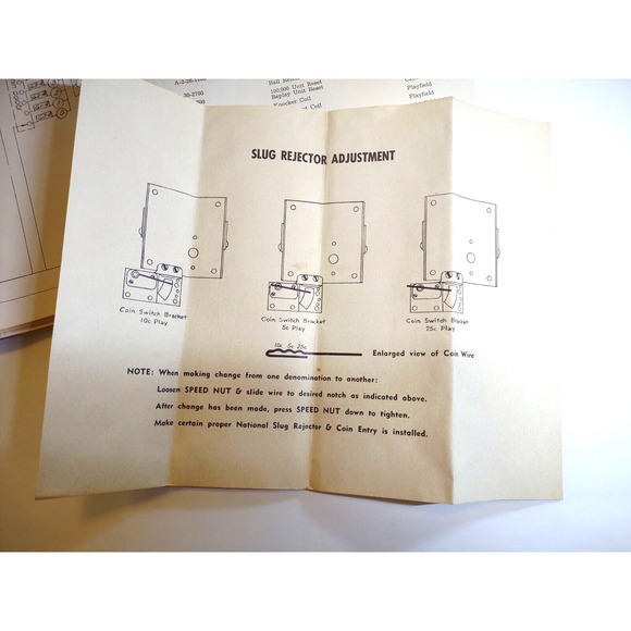 Spot Pool Pinball Machine Schematic Diagram Score Instruction Card Coil Chart - Picture 3 of 9